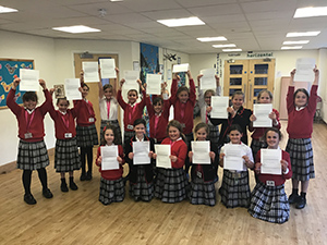 Students receive letters from author