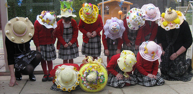 Easter Bonnets on Display 