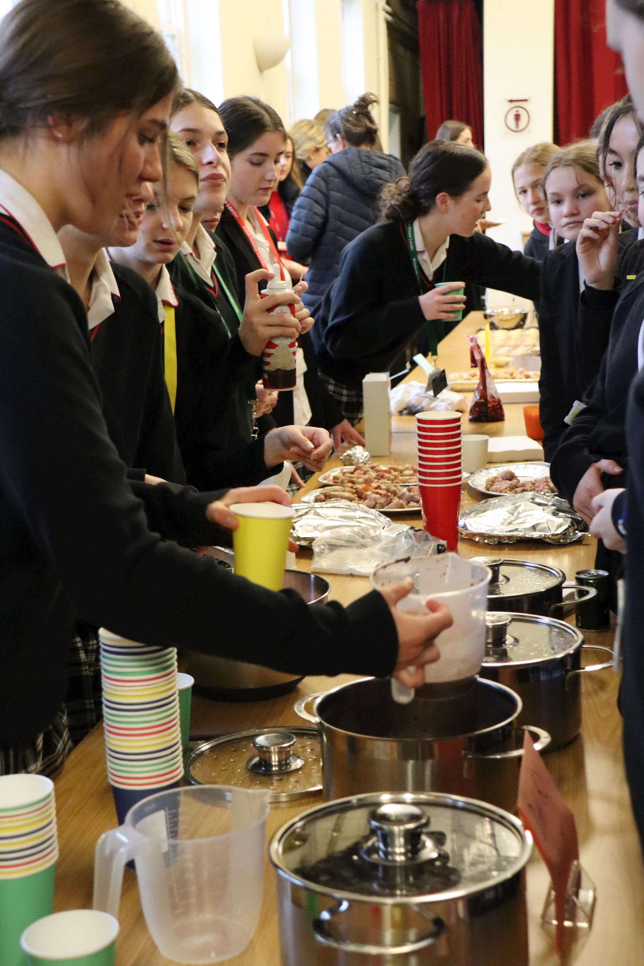 Pipers students prepare Christmas donations for The Salvation Army