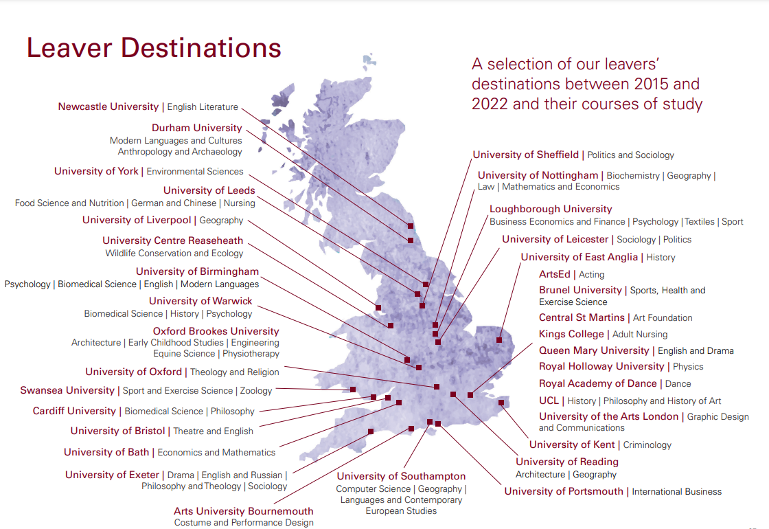 A Level And Leaver Destinations | Pipers Corner School